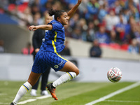 LONDON, ENGLAND - MAY 15:Chelsea Women Jessica Carter during Women's  FA Cup Final between Chelsea Women and Manchester City Women  at Wembl...