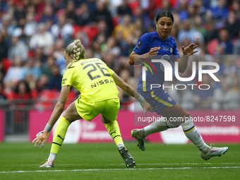 Chelsea Women Sam Kerr during Women's  FA Cup Final between Chelsea Women and Manchester City Women  at Wembley Stadium , London, UK 15th Ma...
