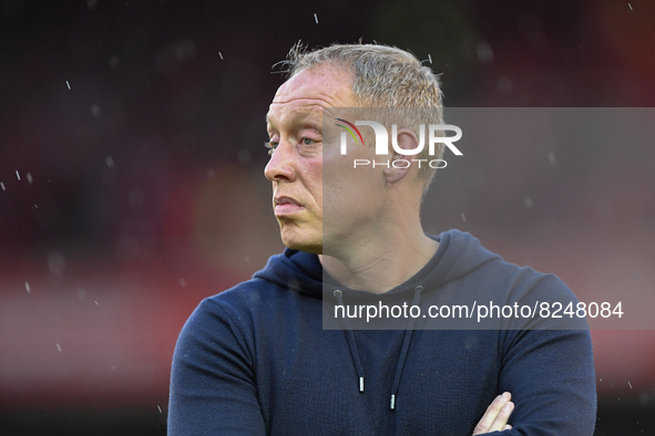 Steve Cooper, Nottingham Forest head coach during the Sky Bet Championship Play-Off Semi-Final match between Nottingham Forest and Sheffiel...