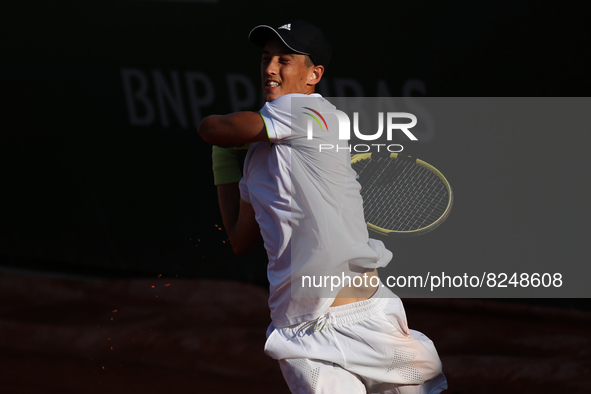 Antoine HOANG (FRA) during his match against Andrea VAVASSORI (ITA).
Andrea VAVASSORI (ITA) wins over Antoine HOANG (FRA) in the first roun...