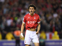 
Brennan Johnson of Nottingham Forest celebrates after scoring a penalty during the Sky Bet Championship Play-Off Semi-Final match between N...