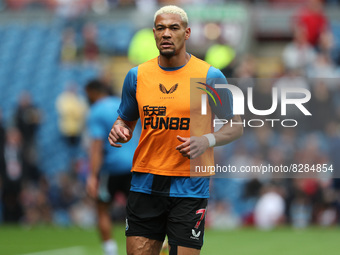  Joelinton of Newcastle United warms up during the Premier League match between Burnley and Newcastle United at Turf Moor, Burnley on Sunday...