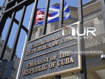 General views of Embassy of the Republic of Cuba, today on May 17, 2022 in Washington DC, USA. The United States decided not include Cuba fr...