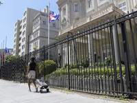 General views of Embassy of the Republic of Cuba, today on May 17, 2022 in Washington DC, USA. The United States decided not include Cuba fr...