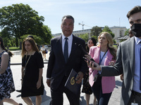 US Senator Alex Padilla(D-CA) speaks with journalist about Bipartisan Legislation to Protect Documented Dreamers, today on May 18, 2022 at H...