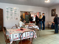 General view of a low cost cafeteria called a milk bar in Krakow, Poland on May 24, 2022. (