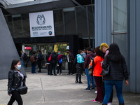 People line up for jury capacitation for the Presidential Elections in Bogota, Colombia May 26, 2022. Presidential elections will take place...