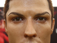 Cristiano Ronaldo's waxwork on display at the Cristiano Ronaldo traveling museum in Lisbon, on October 6, 2015. ( 