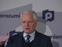 The leader of the Agreement political party, Jarosław Gowin, seen at a press conference in the party office in Krakow.
On Saturday, May 28,...