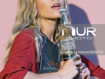 The actress Ana Fernández Garcia during an event of the Corona beer brand in Madrid June 1, 2022 Spain (
