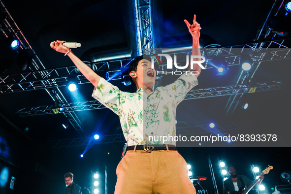 Eric Nam in concert at Magazzini Generali in Milano, Italy, on June 12 2022. Eric Nam is an American singer, songwriter, and television host...