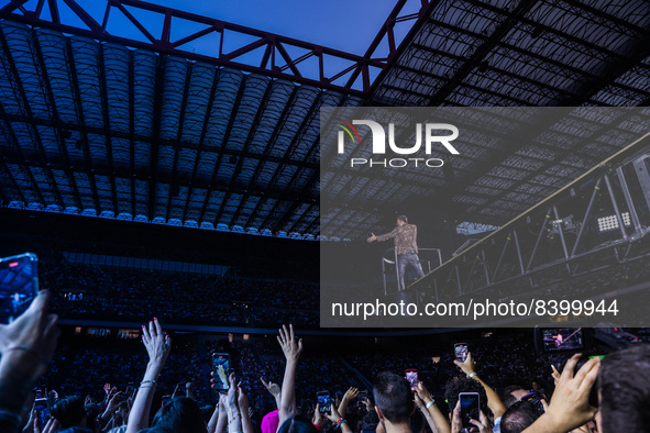 Cesare Cremonini in concert at Stadio Giuseppe Meazza in San Siro in Milano, Italy, on June 13 2022.  