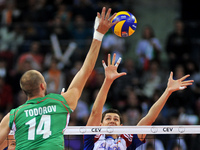 Fourth match of the Eurovolley 2015 CEV preliminary pool A between the teams of the Czech Republic and Bulgaria in Sofia, Bulgaria, 10 Oktob...