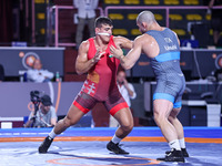 David Losonczi (HUN) vs Nikoloz Kakhelashvili (ITA) GR 97kg during the Wrestling 2022 Ranking Series (day1) on June 22, 2022 at the Matteo P...