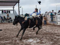 The four-day Rodeo de Santa Fe opened this evening, Wednesday, 22 June, 2022, to a welcomed summer rain in Santa Fe, New Mexico, as the stat...