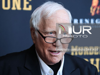 American actor Richard Dreyfuss arrives at the Los Angeles Premiere Of RLJE Films' 'Murder At Yellowstone City' held at the Harmony Gold The...
