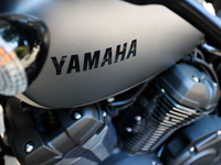 Yamaha logo is seen on a motorcycle in Krakow, Poland on June 23, 2022. (