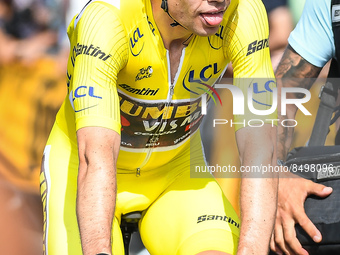 Belgian Wout VAN AERT of Team Jumbo-Visma during the Tour de France 2022, cycling race stage 4, Dunkerque - Calais (171,5 Km) on July 5, 202...