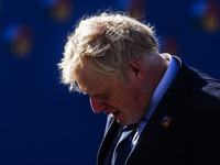 Prime Minister of the United Kingdom Boris Johnson arrives for NATO Summit at the IFEMA congress centre in Madrid, Spain on June 30, 2022. (