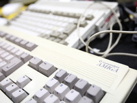 Gdans, poland 17th, Oct. 2015 Retro computers show in Gdansk named RETROKOMP/LOAD ERROR 2015. Tens of exhibitors show their Atari, ZX Spectr...