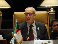 Algerian Minister of Posts and Telecommunications, Karim Bibi Triki, during the First session of the Liaison Committee for the Trans-Saharan...