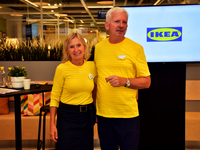  Susanne Pulverer, CEO and Chief Sustainable Officer at Ikea India and Alan Buckle, Customer Meeting Point Manager, Ikea R City Mall seen at...