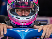 Fernando Alonso of Spain and BWT Alpine F1 Team driver during the practice session at Hungarian Aramco Formula 1 Grand Prix on July 29, 2022...