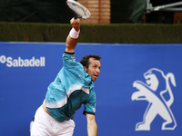 BARCELONA-SPAIN -21 April: R. Stepanek in the match between D. Thiem, for the Barcelona Open Banc Sabadell, 62 Trofeo Conde de Godo, played...
