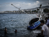 Hundreds of refugees continue to arrive on the Greek Island of Kos from Bodrum, Turkey, on October 21, 2015. Both the local community and la...