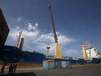 Opening maritime line Algiers-Dakar Senegal, Port of Algiers in Algeria on July 31, 2022 (