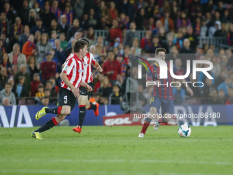 BARCELONA-SPAIN -APRI 20: Lionel Messo during the match between FC Barcelona and Athletic Bilbao, corresponding to 34th week of the Spanish...