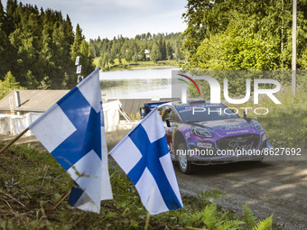 16 FOURMAUX Adrien (fra), CORIA Alexandre (fra), M-Sport Ford World Rally Team, Ford Puma Rally 1, action during the Rally Finland 2022, 8th...