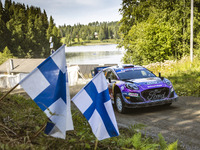 16 FOURMAUX Adrien (fra), CORIA Alexandre (fra), M-Sport Ford World Rally Team, Ford Puma Rally 1, action during the Rally Finland 2022, 8th...
