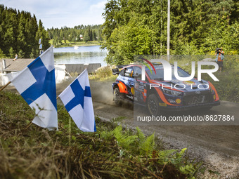 11 NEUVILLE Thierry (bel), WYDAEGHE Martijn (bel), Hyundai Shell Mobis World Rally Team, Hyundai i20 N Rally 1, action during the Rally Finl...