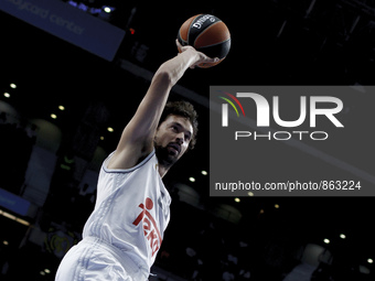  Real Madrid's Spanish player Sergio Llull during the Turkish Airlines Euroleague 2015/16 match between Real Madrid and Crvena Zvezda , at P...