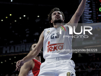  Real Madrid's Spanish player Sergio Llull during the Turkish Airlines Euroleague 2015/16 match between Real Madrid and Crvena Zvezda , at P...