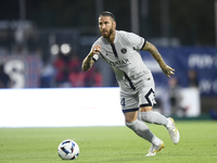 Sergio Ramos of PSG in action during the Ligue 1 match between Clermont Foot and Paris Saint-Germain at Stade Gabriel Montpied on August 6,...
