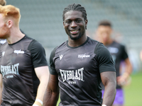 Gideon Boafo of Newcastle Thunder before the BETFRED Championship match between Newcastle Thunder and London Broncos at Kingston Park, Newca...