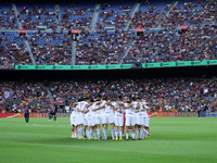 Pumas team during the match between FC Barcelona and Pumas UNAM, corresponding to the Joan Gamper tropphy, played at the Spotify Camp Nou, i...
