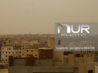Sandstorm in Cairo, Egypt, on October 23, 2015. (