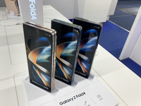Samsung Z Fold4 is seen at the store in Krakow, Poland on August 11, 2022. (