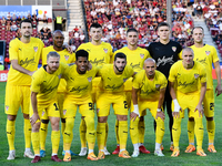Players of Sahtior Soligorsk- group photo before UEFA  Europa Conference League, 3rd preliminary round: CFR Cluj v. Şahtior Soligorsk, 11 Au...