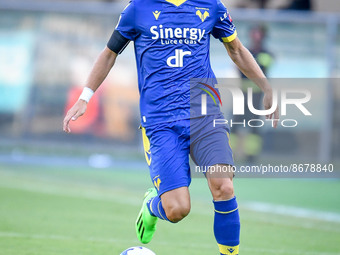 Verona's Darko Lazovic portrait in action during the italian soccer Serie A match Hellas Verona FC vs SSC Napoli on August 15, 2022 at the M...