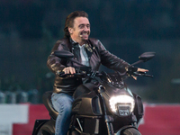 Richard Hammond during the Clarkson, Hammond & May Live show at the National Stadium on October 24, 2015 in Warsaw, Poland. (