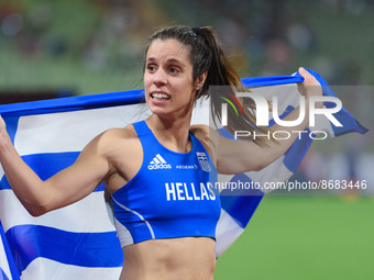 Athletics, Aikaterini Stefanidi (Greece), on August 17, 2022 in Munchen, Germany.  (