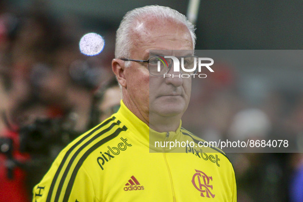 Flamengo coach Dorival Júnior during the match between Athletico PR and Flamengo for the Brazlian Cup Quarterfinals - 2and Leg at Arena da B...