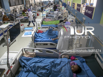 Kidney dialysis patient seen in a kidney hospital at Dhaka, Bangladesh on August 14, 2022. (