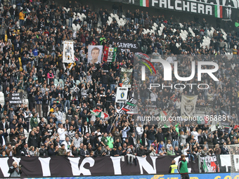 Juventus Supporters before the Serie A football match n.9 JUVENTUS - ATALANTA on 25/10/15 at the Juventus Stadium in Turin, Italy.  (