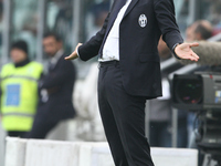 Juventus coach Massimiliano Allegri during the Serie A football match n.9 JUVENTUS - ATALANTA on 25/10/15 at the Juventus Stadium in Turin,...
