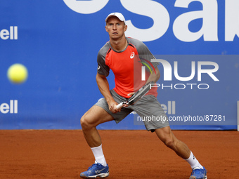 BARCELONA-SPAIN -22 April: match between Ramos and Davidenko, for the Barcelona Open Banc Sabadell, 62 Trofeo Conde de Godo, played at the T...